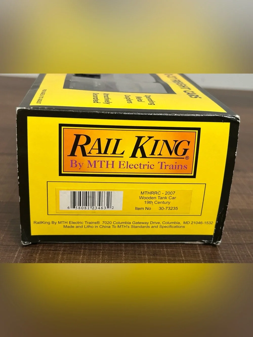 Rail King MTHRRC 2007 Wooden Tank Car 19th CENTURY 30-73235 Train Open Box